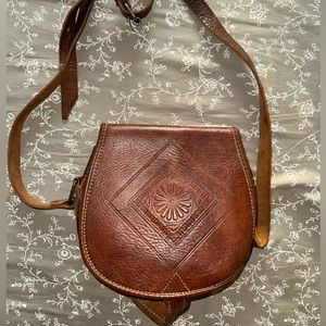 Satchel leather  purse